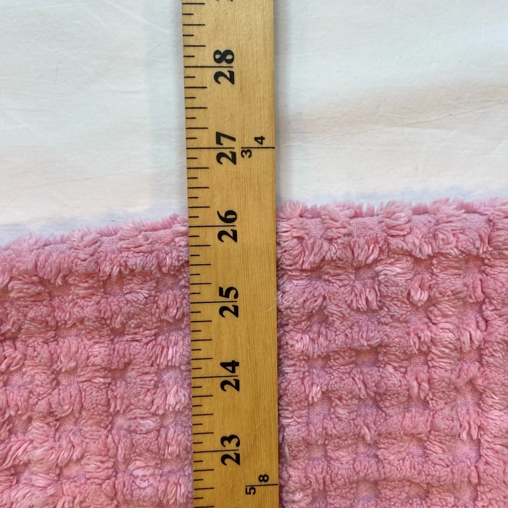 Chenille Vintage Pink‎ Euro Sham, 26” x 25” Cotton